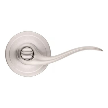 Kwikset Kwikset: Tustin Privecy Lever with Round Rose Satin Nickel KWS-730TNL-RDT-15